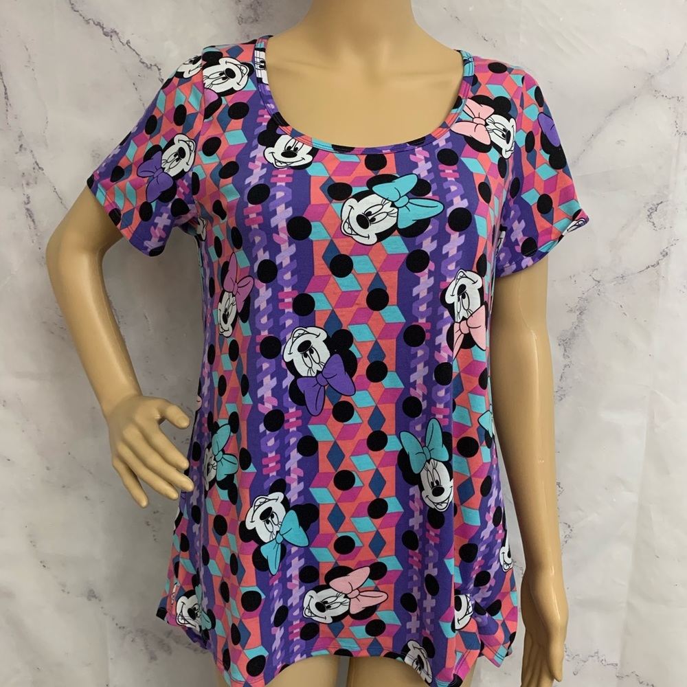 LulaRoe Minnie Mouse Short Sleeve Medium Tee